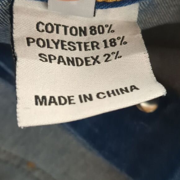 Women's Stretch High Waist Button Down Front Slit Midi Denim Skirt Size 4 NWOT - Picture 4 of 6